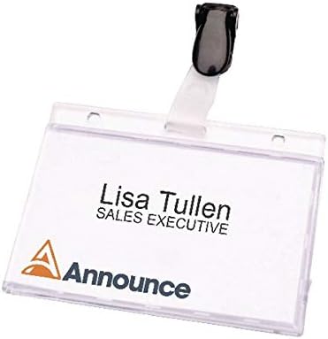 Announce Security Pass Holder 60X90 Pk25, White