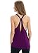 Fihapyli Women's Workout Yoga Fitness Sports Racerback Tank Tops Open Back Active Tank Tops Shirts