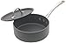 Calphalon D87821/2P Commercial Hard-Anodized 2-1/2-Quart Shallow Saucepan with Lid