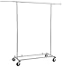 Amazon Basics Heavy Duty Steel Garment Rack on Wheels - Chrome