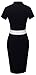 HOMEYEE Women's Vintage Short Sleeve Wear to Work Party Bodycon Dress B320