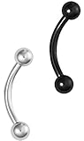 Set of 2 Eyebrow Rings: 16g 5/16