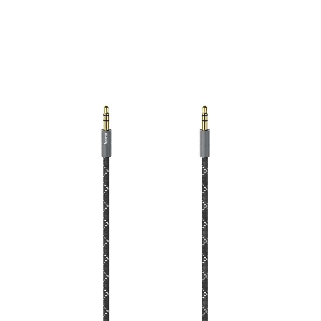 Hama 3.5mm Male to Male Stereo Audio Cable, Gold Plated, 1.5m