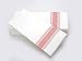 SimuLinen Farmhouse Bistro White & Red Stripe Dinner Napkins Cloth-Like Disposable Napkins Paper - Soft, Absorbent, Durable, Large (19