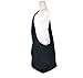 Hippie Hobo Sling Crossbody Cotton Bag Purse Thai Top Zip Handmade Color Black