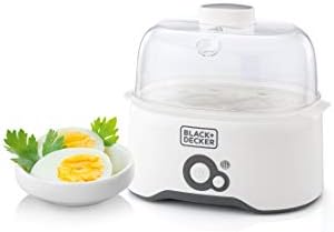 Black Decker Egg Cooker White, Eggs, Eg200-B5, Plastic