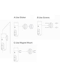 Sticker-Eye - Accesorio de cámara de seguridad inalámbrica para el hogar - Montaje magnético × 1 (Montaje magnético)