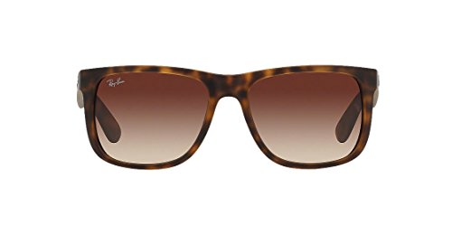 RAY-BAN Justin Square Sunglasses, Tortoise, 55 mm