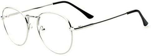 Koto Retro Round Metal Eyeglasses Frame 52mm Clear Lens Glasses Silver