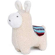 ZippyPaws - Storybook Snugglerz Squeaky Dog Toy with Stuffing - Liam The Llama