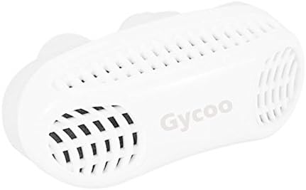 Gycoo Anti Snoring Solution Air Purifier Filter Snore Stopper Device Chin Strap Nose Vent Solution for Comfortable Sleep (Blue) (White)