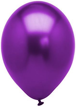 25 Balloons Large 12 INCH Shiney Gloss Finish in Many Colours (Cadbury Purple)