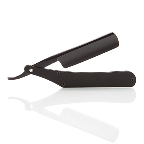 BlackAF Shave Ready Straight Razor in Stainless Steel Scales - By BOG (Black Ops Grooming) - Owned And Operated By Veterans