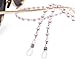 Kalevel Eyeglass Chain Holder Glasses Strap Beaded Sunglass Chains for Women (Pink)