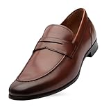 Dunross & Sons Brown Leather Loafers - Brookes