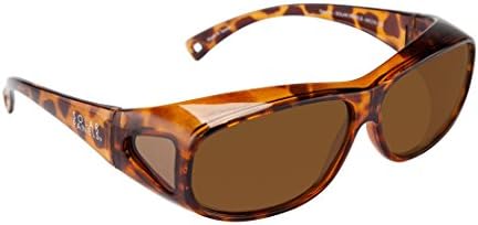 Comet Over Fit Sunglasses - Tortoise/polarized Brown - Fits 143mm W X 40mm H