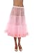 Malco Modes Tea-Length Chiffon Crinoline Petticoat Underskirt Full Slip w/ Lace