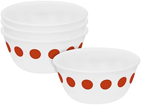 Vintage Charm Spot On 12-oz Dessert Bowls, Set of 4
