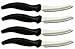 Stainless Steel Steak Knives – Set of 4 Serrated Kitchen Knife Set. Voted Best Kitchen Knife by Product Stop