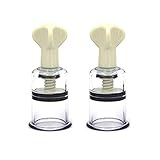 2PCS Vacuum Cupping Multi-Functional Rotary Magnetic Therapy Cupping Device Massage Relax Biomagnetic Chinese Cupping Therapy Set (L(1.2 inch))