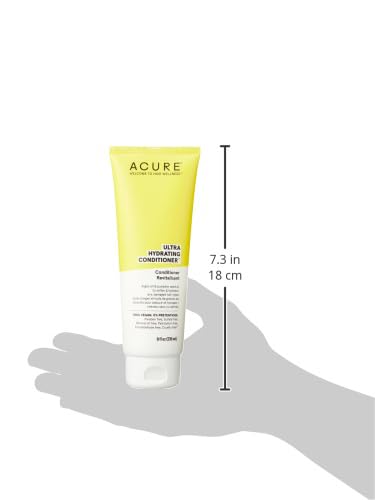 ACURE ULTRA HYDRATING CONDITIONER – DEEP MOISTURE & NOURISHING FORMULA FOR DRY, DEHYDRATED HAIR, RESTORES SOFTNESS & SHINE, 8 FL OZ