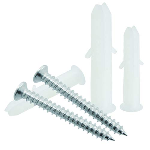 Shells 50Pack Self Drilling Drywall Anchor Kit with Screws (White)