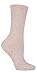 Gentle Grip - 6 Pairs of Ladies Diabetic Socks - 5-9 us (Beige)