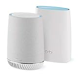NETGEAR Orbi Tri-band Whole Home Mesh WiFi System with Built-in Smart Speaker and 3Gbps Speed (RBK50V) - Router replacement covers up to 4,500 sq. ft. 2-pack includes 1 router & 1 satellite/speaker