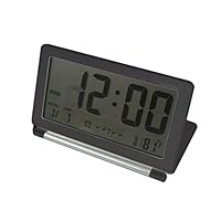 colorido Clock, Modern Fashion Electronic LCD Digital Screen Folding Temperature Date Time Display Alarm Clock
