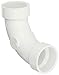 Spears P304 Series PVC DWV Pipe Fitting, 1/4 Bend, Long Sweep Elbow, 1-1/2