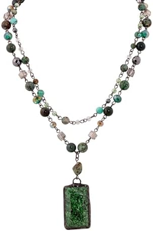 Amazon.com: Vintage Layered Beaded Necklace for Women Long 