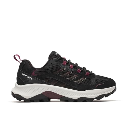 Merrell Women's Speed Strike 2 Trek Hiking Shoe, Black/Cherry, 9