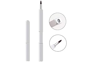 LIASUN Exquisite Professional Lip Brush Applicators-Retractable Lipstick Brushes- Lipstick Gloss Makeup Brush Tool For Women and Girls (Silver)