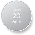 Google Nest Thermostat - Smart Thermostat for Home - Programmable WiFi Thermostat -Snow
