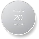 Google Nest Thermostat - Smart Thermostat for Home - Programmable WiFi Thermostat -Snow