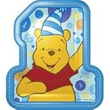 Pooh's 1st Birthday Boy Paper Dinner Plates, 8ct