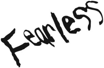 Fearless Temporary Tattoo, Set of 2 Inspirational Tattoos for Athletes/Gym/Fitness, Size – 2” x 1 ?”