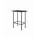 Monarch Specialties Metal Space Saver Bar Table, 24 by 36-Inch, Cappuccino/Black, 36