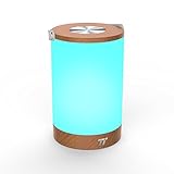 TaoTronics TT-DL033 Rechargeable Touch Sensor Bedside Lamp, LED Table lamp with Internal Battery up to 110 Hours Operation, Dimmable Warm Night Light, Color Changing RGB Light for Bedroom