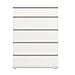 Tvilum Aurora 5 Drawer Wide Chest, White