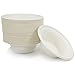 Upper Midland Products 100 Biodegradable Eco Friendly Sugarcane Bowls, 12 OZ Bagasse Plant Based Compostable Disposable, Alternative to Paper and Foam Bowls