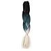 Silike Jumbo Braiding Hair Afro Braiding Hair Extensions 3 Tone Ombre Colour 24