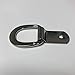 Outfitters Supply Multi-Pack of Flat Saddle Dee Rings with Clips, Polished Stainless Steel, Use as Crupper or Breastcollar Attachment on a Riding Saddle, 1