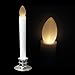 CelebrationLight 10 Pack Flameless Taper Candles with Remote/Timer, Battery Operated Flickering LED Window Candles, Vintage Christmas Electric Fake Candlesticks, Silver Holder