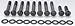 ARP 1552002 Black Oxide Intake Manifold Hex Bolt Kit