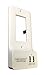 Dual USB Charger, Snap On Decor Wall Plate with 2 USB Smart Charger Ports As Easy to Install as a Wall Plate (1 Pack)