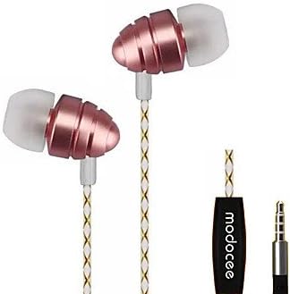 Soundmagic MODOCEE R7 Stereo Sport Metal Earphone Headset Hifi Headphones with Microphone for iphone and Android, gold