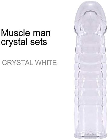 RYRYBH5234 Length Extra Girth Silicone Realistic Sleeve Extension Extender Toy for Men, Couples Satisfy Fantasy Very Useful RYRYBH5234 (Color : White)