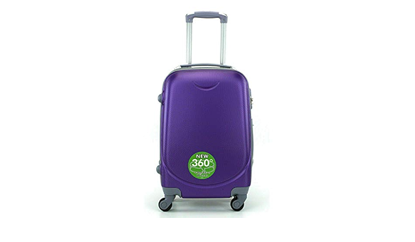 Maleta Grande Equipaje para Avion Viajar Viaje 4 Ruedas 360º Morada :  Amazon.es: Equipaje