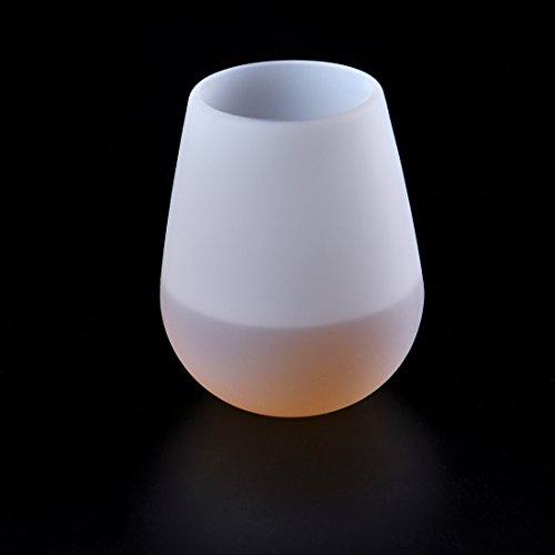 DEWEL Silikon Weingläser Wein-Set mit 4 Gläsern Unbreakable Silikon-Becher 12 oz, spülmaschinenfest bruchsicher Stemless… – Bild 8